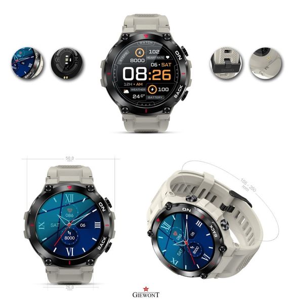 Smartwatch Giewont GW460-3 Szary zdjęcie 5