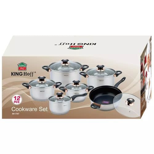 12 elementowy zestaw garnków kinghoff kh-1767 na Arena.pl