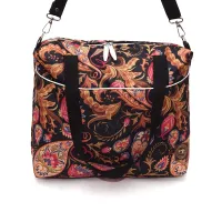 Torbo Plecak Damski 2w1 - Paisley na Czarnym