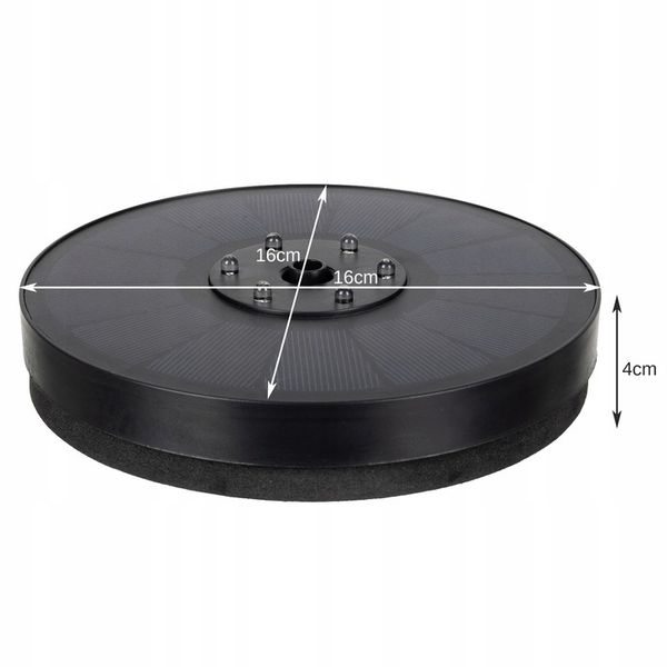 Fontanna Solarna Pompa do Oczka Wodnego Ogrodowa Pływająca LED Fontannowa zdjęcie 6