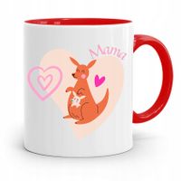 Kubek Czerwony Prezent Dla Mamy Matki Mamusi Mama Z Nadrukiem Ze Zdjęciem