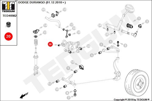DURANGO TULEJA MOCUJĄCA DYFER PRZEDNIEGO MOSTU WD na Arena.pl