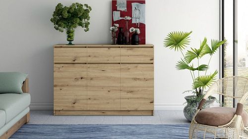 KOMODA 3 DRZWI 3 SZUFLADY ARTISAN KOMPLET na Arena.pl