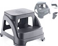 Podest Dwustopniowy Antypoślizgowy Schodki Dzieci Senior 120Kg Pod Prysznic