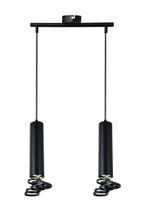 Tuba lampa wisząca 2x50W GU10 6/30 czarny