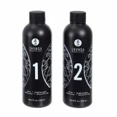 shunga body-to-body żel do masażu truskawka & szampan 2x250ml