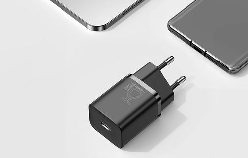BASEUS LEKKA ŁADOWARKA SIECIOWA ZASILACZ KOSTKA USB-C PD 25W AC 100-240V na Arena.pl