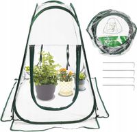 MINI SZKLARNIA TUNEL FOLIOWY NA BALKON DO OGRODU NA ROŚLINY KWIATY POP UP