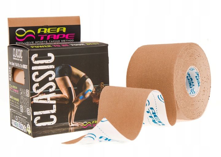 Taśma do kinesiotapingu REA TAPE Classic [Beż] zdjęcie 6