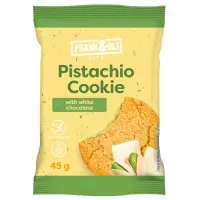 Ciastko Pistacjowe z Białą Czekoladą Frank&amp;oli, 45g