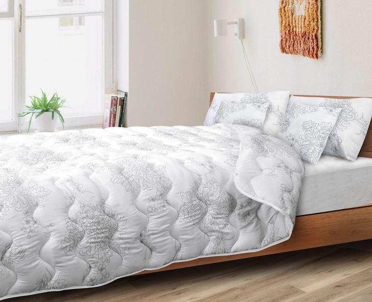 Kołdra 155x220 cm całoroczna antyalergiczna mikrofibra drukowana silikon zdjęcie 3