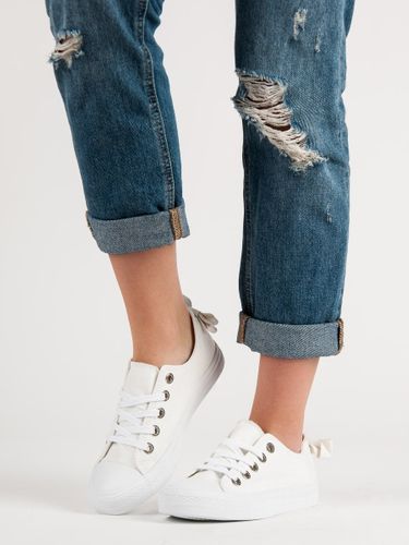 BIAŁE NISKIE TRAMPKI Rozmiar - 38 na Arena.pl