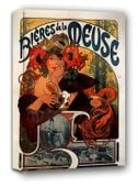 Bières de la Meuse, Alphonse Maria Mucha - obraz na płótnie 70x100 cm