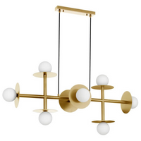 Futurystyczna lampa wisząca URUAPAN LE42890 Luces Exclusivas do jadalni złota