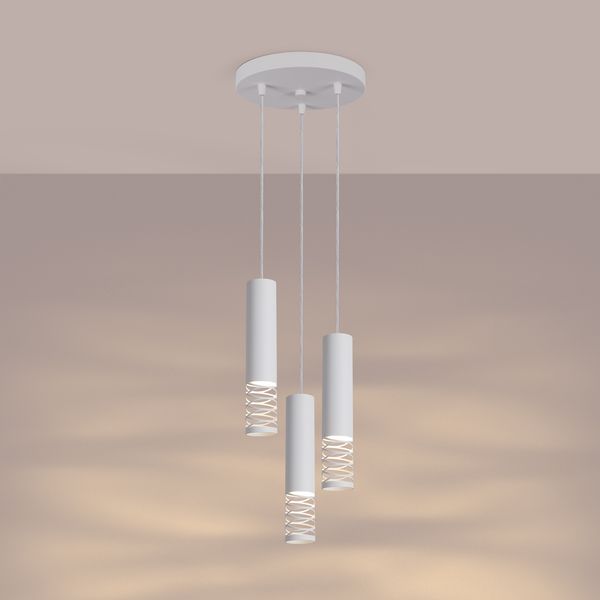 Lampa wisząca LAMI 3P biały zdjęcie 3