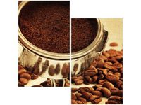 60X60CM KAWA MIELONA DWU OBRAZ ŚCIAN