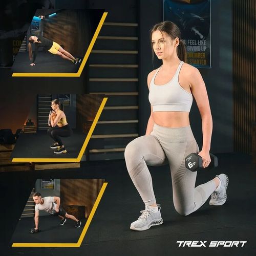 Zestaw 2x7kg hantle żeliwne hantelki ciężarki do ćwiczeń fitness Trex na Arena.pl