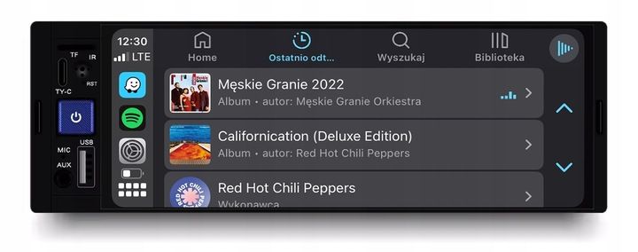 RADIO NAWIGACJA 1DIN CARPLAY ANDROID AUTO MAPY BLUETOOTH AUX zdjęcie 9