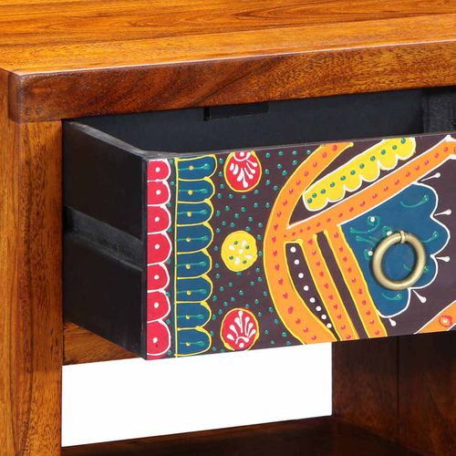 Szafka Nocna 2 pcs Brązowy 40 x 35 x 35 cm lite drewno akacjowe na Arena.pl