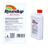 ROUNDUP 360PLUS GLIFOSAT RANDAP 1L PREPARAT NA UCIĄŻLIWE CHWASTY