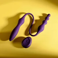 playboy this & that double vibrator fioletowy 10 trybow wodoodporny