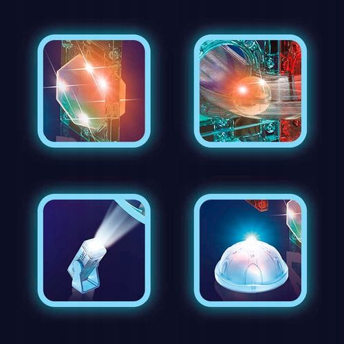 Klocki Magnetyczne Tor Kulkowy Świecący Magnetic Blocks 120 Elementów na Arena.pl