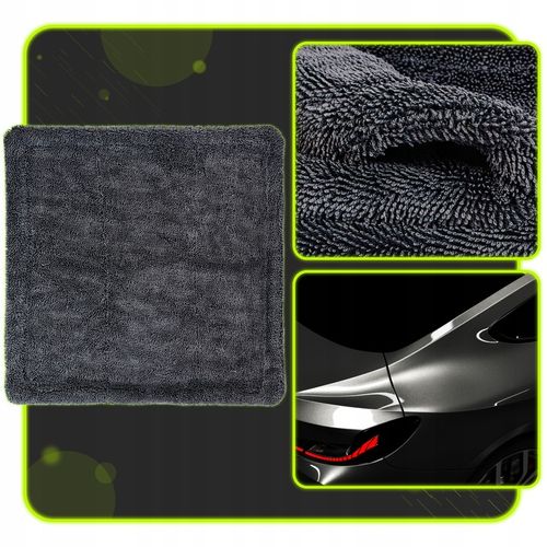 PUSZYSTY GRUBY RĘCZNIK Z MIKROFIBRY DO OSUSZANIA LAKIERU SAMOCHODU 1200GSM na Arena.pl