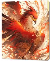 Obraz 70x90cm Feniks: Odrodzenie