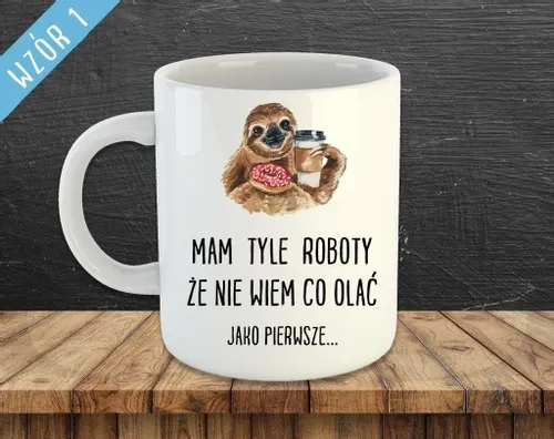 KUBEK Z NADRUKIEM DO PRACY DLA PRACOWNIKÓW ŚMIESZNE NAPISY na Arena.pl