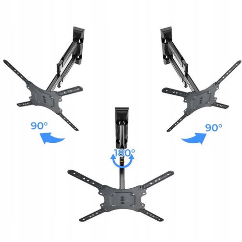 Mocny Obrotowy Wieszak Uchwyt Telewizora TV Monitora 32-60" PIVOT VESA na Arena.pl