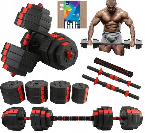 Hantle 2x20kg Bitumiczne Regulowane ZESTAW 40kg na Arena.pl