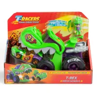 T-Racers. Mega Wheels T-Rex, pojazd i figurka