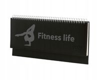 Terminarz fitnessu 2026 tyg. kalendarz leżący biurkowy z grawerem