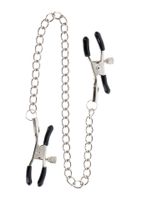 adjustable clamps with chain silver