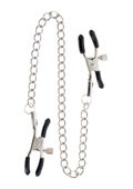 adjustable clamps with chain silver