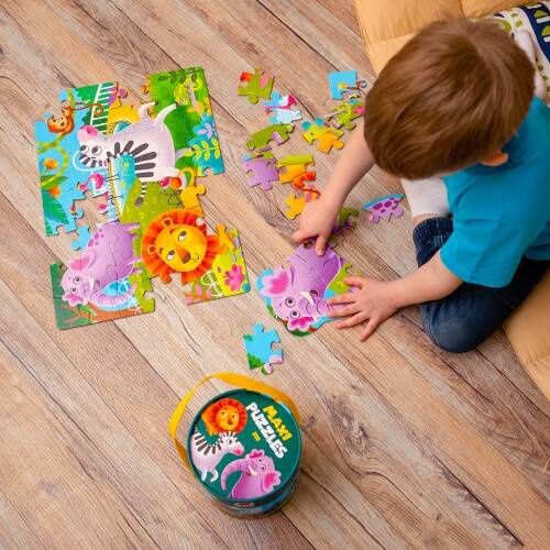 puzzle edukacyjne maxi 2w1 zoo rk1080-02 na Arena.pl