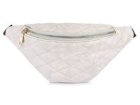 Jasna Szara Nerka Saszetka Damska Biodrówka Pikowana Q27