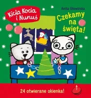 Książka dla dzieci z okienkami - Kicia Kocia i Nunuś - Czekamy na święta!