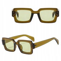 OKULARY PRZECIWSŁONECZNE UV400 Zielone damskie męskie + ETUI+ŚCIERKA