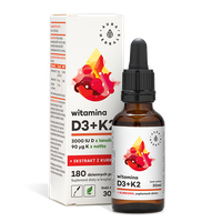 Aura Herbals Witamina D3 2000 IU + K2 + ekstrakt z kurkumy 30 ml