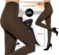 Rajstopy kryjące Gatta gładkie miękka mikrofibra 40DEN ROSALIA 5-XL brązowe