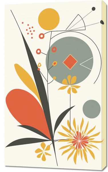 Obraz 60x100cm Geometryczny Ogród zdjęcie 1