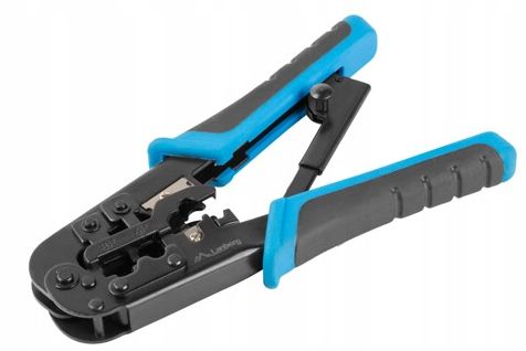 Zaciskarka ZACISKACZ wtyków RJ45 LAN 3w1 RJ45 RJ11 Rj12 ściągacz do skrętki zdjęcie 2