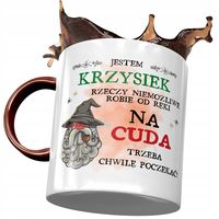Kubek Bordowy Dla Krzyśka Kolegi Na Prezent Z Nadrukiem Ze Zdjęciem