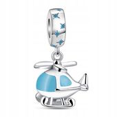 Zawieszka SREBRO 925 Charms Koralik Helikopter
