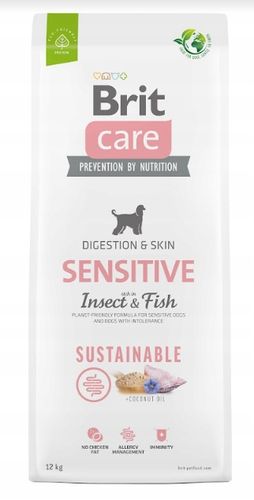 BRIT CARE Sustainable Sensitive Insect & Fish 12kg na Arena.pl
