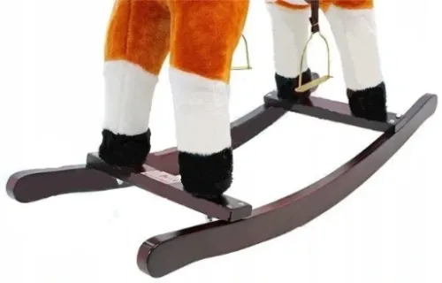 KOŃ NA BIEGUNACH śpiewa rusza się brązowy konik na Arena.pl