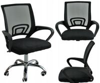 FOTEL OBROTOWY BIUROWY KRZESŁO KOMPUTEROWE DO PRACY GRY KOMPUTERA SIATKA