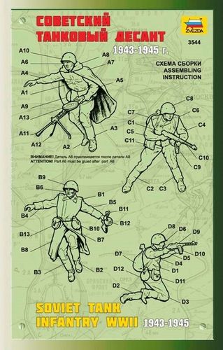 Zvezda Soviet Tank Infantry WWII na Arena.pl