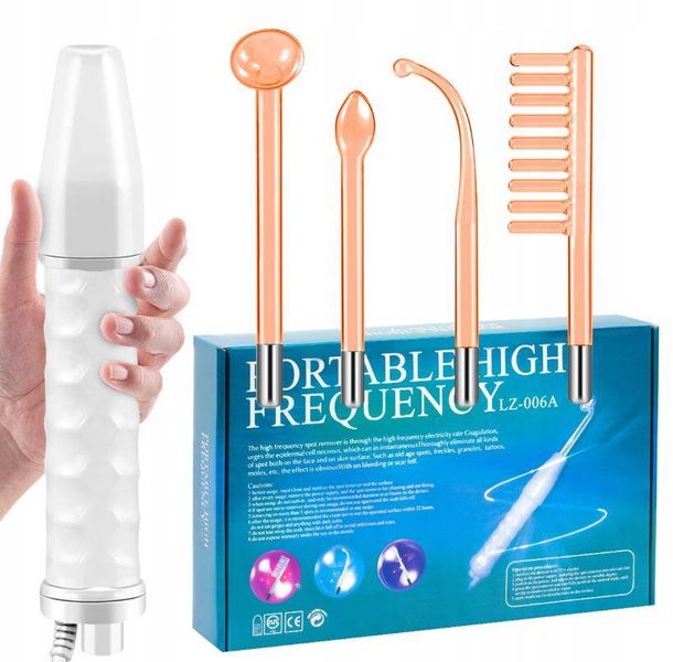 DARSONVAL DERMA WAND DARSONVAL 4 ELEKTRODY PELOTY NAJMOCNIEJSZY PRO zdjęcie 1